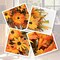 12 Pack Artificial Fall Flowers Orange Fall Floral Stems (Orange Daisy) 4"D x 5"W x 17"H